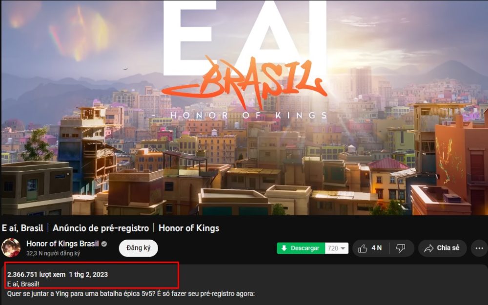 Honor of Kings - Liên Quân Mobile "bản gốc" đạt top 1 tại Brazil và chiến dịch mở rộng thị trường game Trung Quốc hok 1