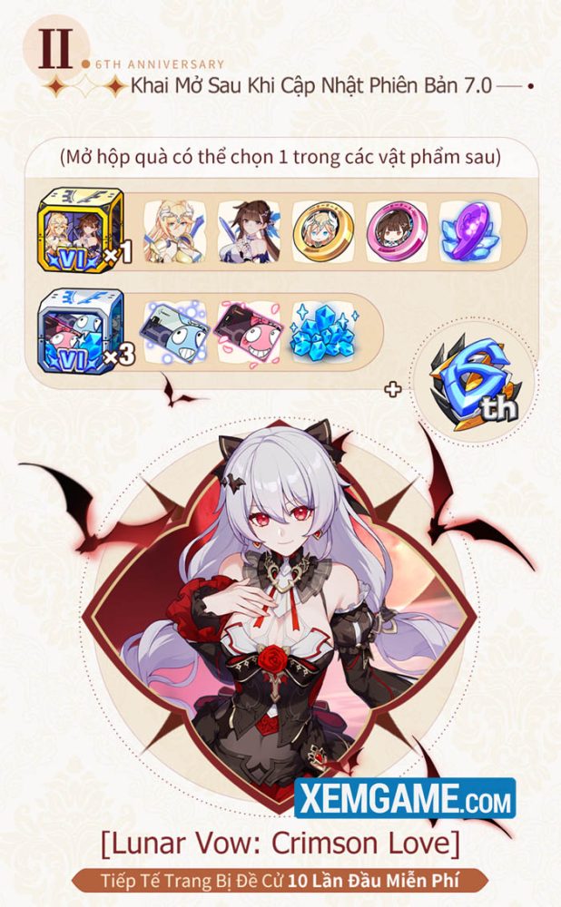 Honkai Impact 3 kỷ niệm 6 năm ra mắt với chuỗi Event đặc biệt cùng nhiều phần quà hấp dẫn honkai impact update 27 10 2