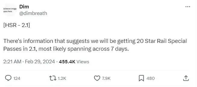 Honkai: Star Rail phiên bản 2.1 sẽ tặng người chơi 20 lượt chiêu mộ nhân vật miễn phí honkaistarrail21 uudai 6