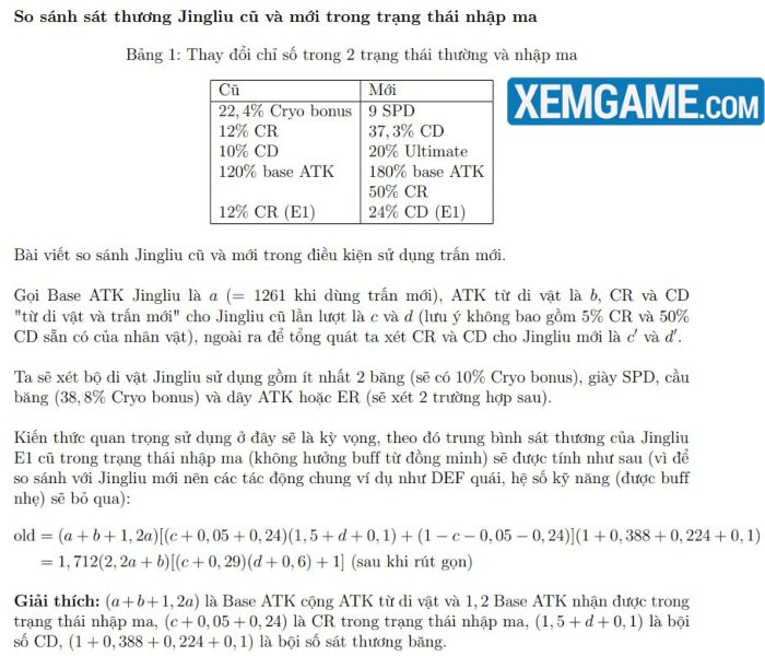 Honkai Star Rail: Jingliu được làm lại, game thủ làm hẳn bài toán “200 IQ” để so sánh sức mạnh hsr 1
