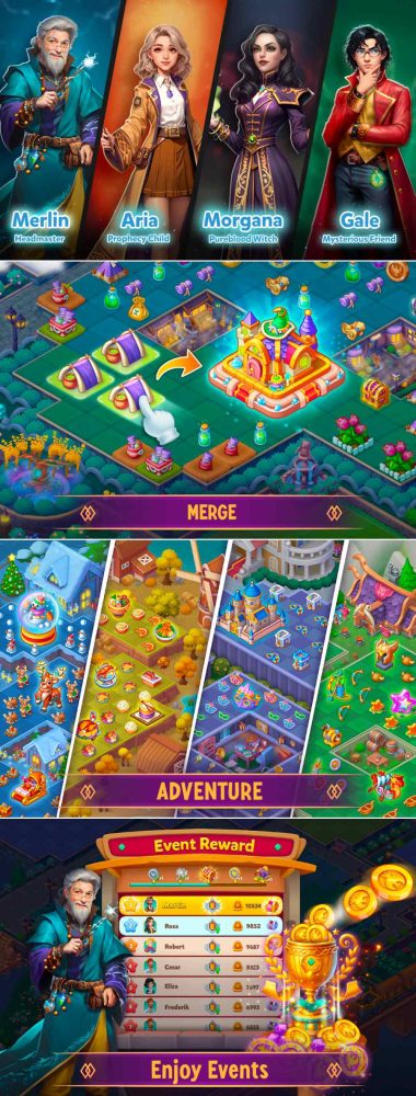 i7kh9o0 Wizard World: Magic Merge - Game giải đố đề tài thế giới phép thuật đã ra mắt trên Google Play Store i7kh9o0