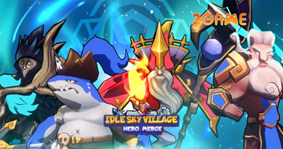 Ghép tướng giải trí trong game Idle Sky Village – Hero Merge idle sky village 1