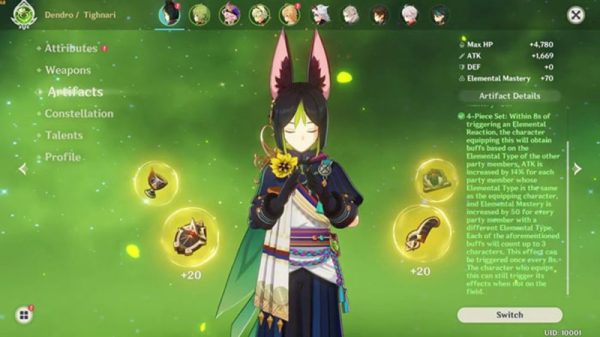 Genshin Impact: Lộ diện kỹ năng nguyên tố và nộ của Tighnari image 65jpg