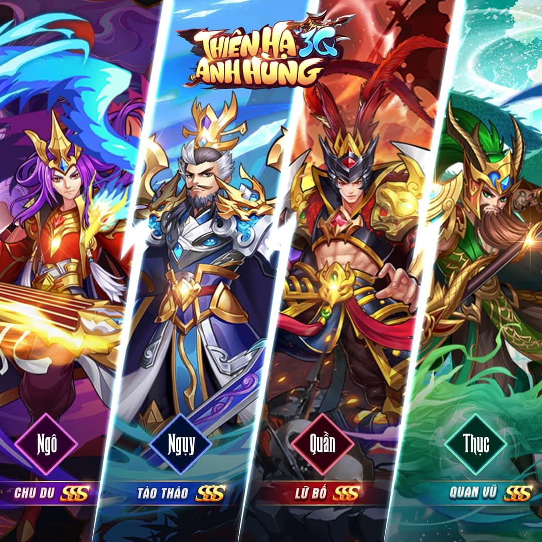 Thiên Hạ Anh Hùng 3Q – Game thẻ tướng 1 chạm hot nhất cuối năm 2022 dành cho người Việt image3 1