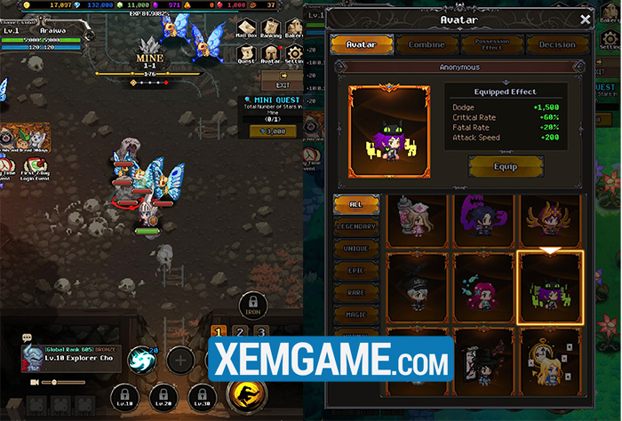 infinite-hero-3 Infinite Hero – chặt chém đã tay cùng tựa game nhàn rỗi mới của nhà mobirix infinite hero 3