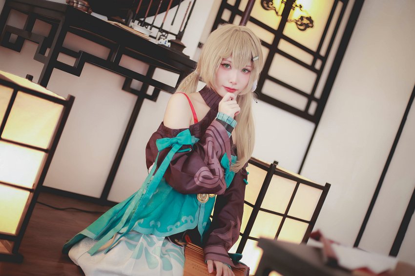 ipcgix9 Chiêm ngưỡng bộ ảnh Cosplay Qingque trong Honkai: Star Rail được thực hiện bởi Best Pensupak