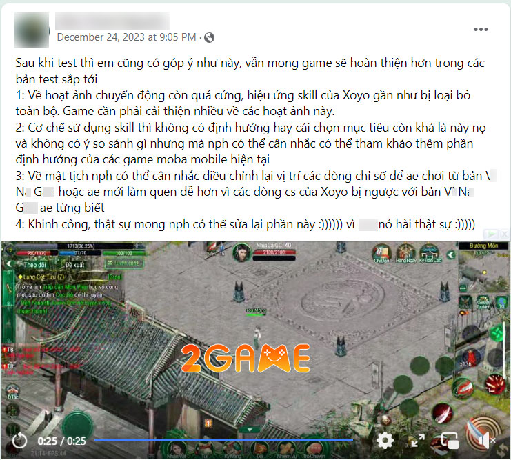 Ý kiến trái chiều về game MMORPG JX2 Origin ADNX Mobile