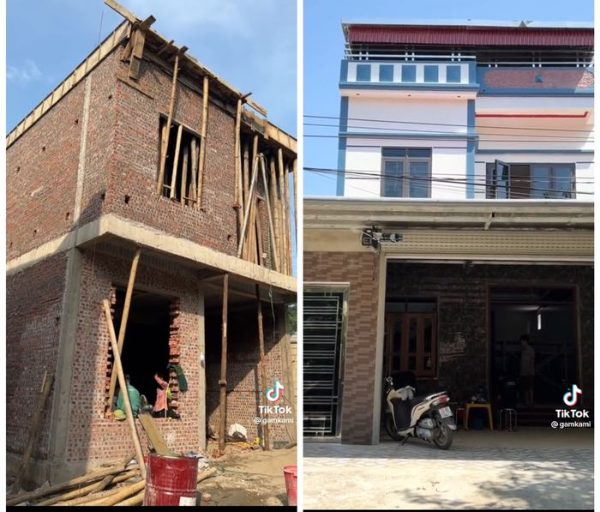 k Gấm Kami vừa xinh đẹp, vừa đảm đang khi rửa bát, nhóm lửa, luộc bánh ở quê nhà k