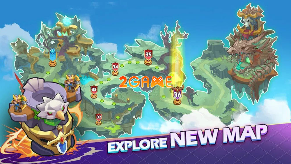 Bản đồ đa dạng của game mobile King Of Defense III: Survival Bản đồ đa dạng của game mobile King Of Defense III: Survival