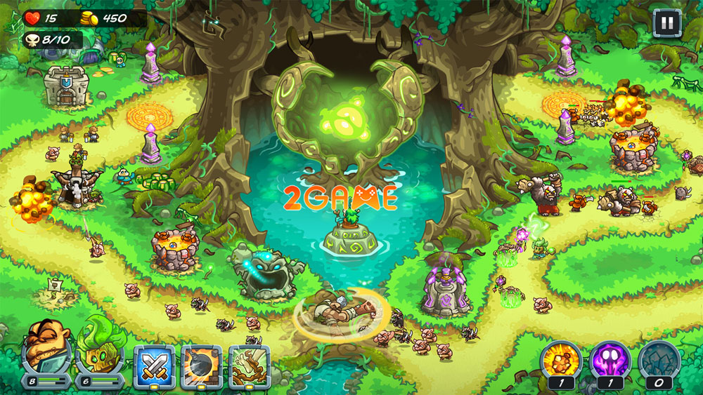 Đồ họa 2D quen thuộc của game Kingdom Rush 5: Alliance