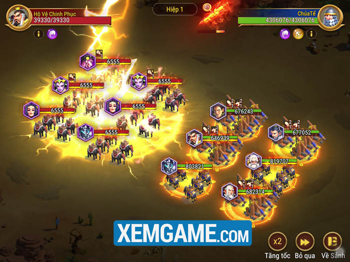 Nhận ngay thần tướng Long Vương khi tham gia chinh chiến trong Đấu Tướng VNG kon pvp 1