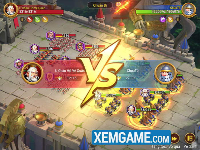 Nhận ngay thần tướng Long Vương khi tham gia chinh chiến trong Đấu Tướng VNG kon pvp 2