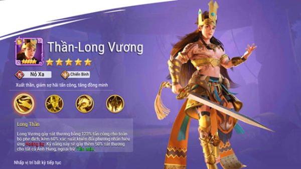 Nhận ngay thần tướng Long Vương khi tham gia chinh chiến trong Đấu Tướng VNG kon qua tang long vuong dau tuong vng thumbjpg
