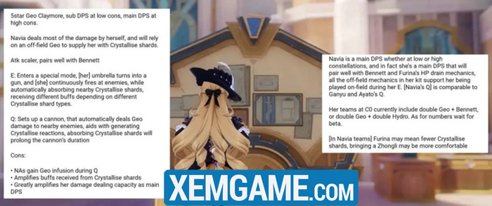 Navia – nhân vật tiếp theo xuất hiện trong Genshin Impact bị lộ kỹ năng ky nang navia genshin impact