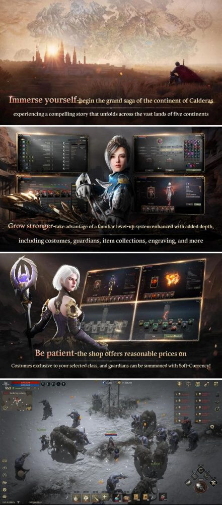 ROM: Remember Of Majesty - Khám phá lục địa Calderas trong tựa game MMORPG mới trên Mobile