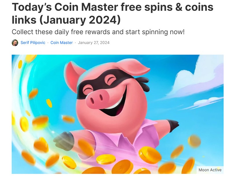 Hack Coin Master 10 000 Spin Link ngày 30/1/2024 Android và IOS mới nhất