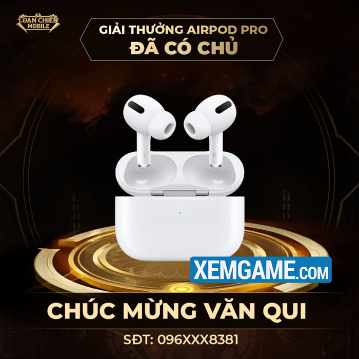 Không chỉ Airpods Pro, ai sẽ là chủ nhân trúng SH150i và Iphone 13 Pro Max của Loạn Chiến Mobile? loan chien mobile 18 7 1