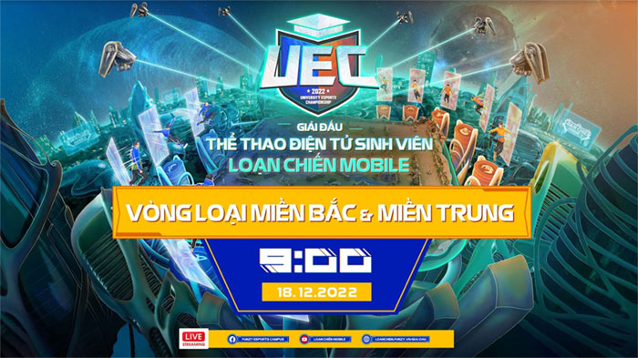 Vòng loại khu vực UEC 2022 thành công mỹ mãn với việc tìm được 4 đội tuyển mạnh nhất loan chien mobile vong loai uec 2022 1