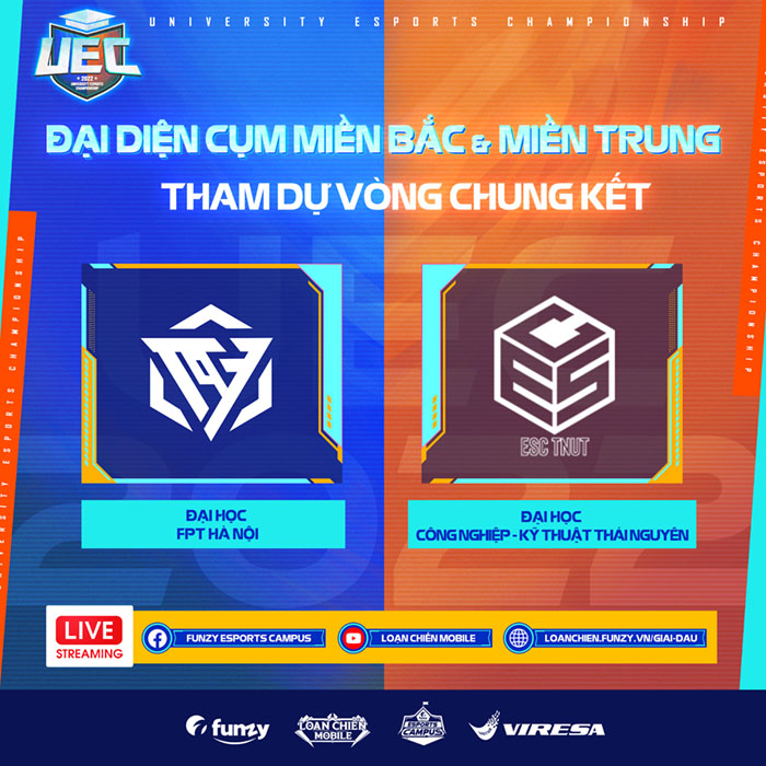 Vòng loại khu vực UEC 2022 thành công mỹ mãn với việc tìm được 4 đội tuyển mạnh nhất loan chien mobile vong loai uec 2022 4