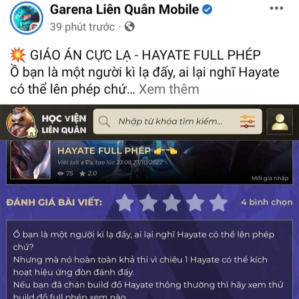 Loạt page lớn Liên Quân khiến game thủ phẫn nộ: Hết ‘Hayate full phép’ đến hướng dẫn sai, ai ý kiến liền bị cấm - Ảnh 1. Loạt page lớn Liên Quân khiến game thủ phẫn nộ: Hết ‘Hayate full phép’ đến hướng dẫn sai, ai ý kiến liền bị cấm - Ảnh 1.