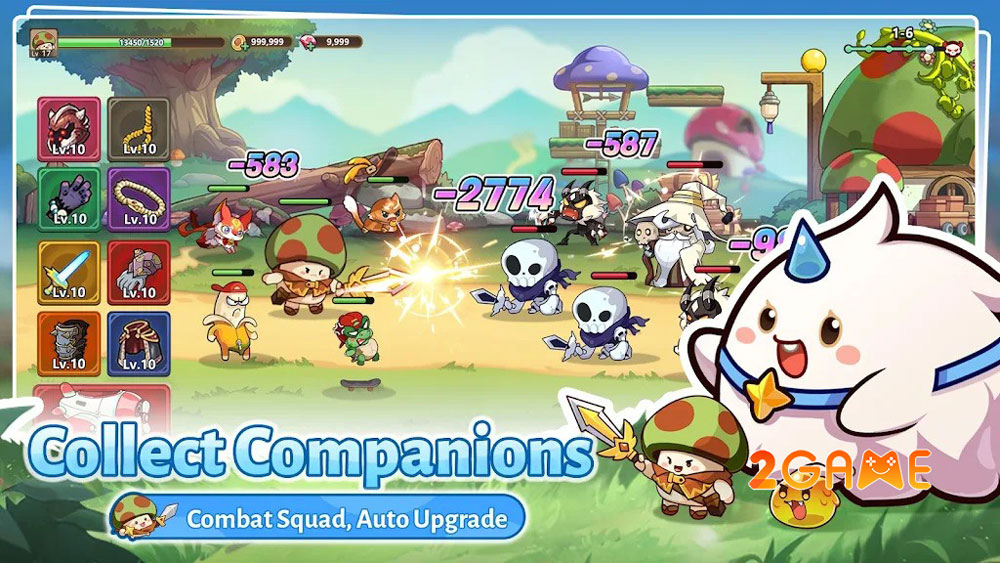 Dàn nhân vật đáng yêu trong game nhập vai Mad Shroom Dàn nhân vật đáng yêu trong game nhập vai Mad Shroom