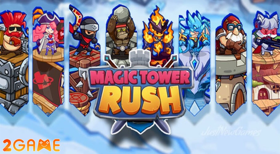 Bảo vệ tòa tháp trong game Magic Tower Rush: Idle defense magic tower rush 4