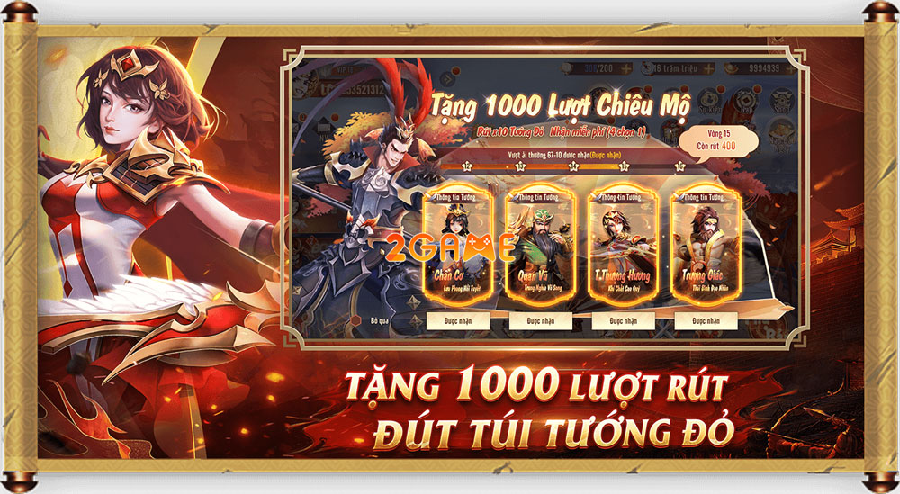 Hệ thống nhân vật của game Mãnh Tướng Xuất Chiến Hệ thống nhân vật của game Mãnh Tướng Xuất Chiến