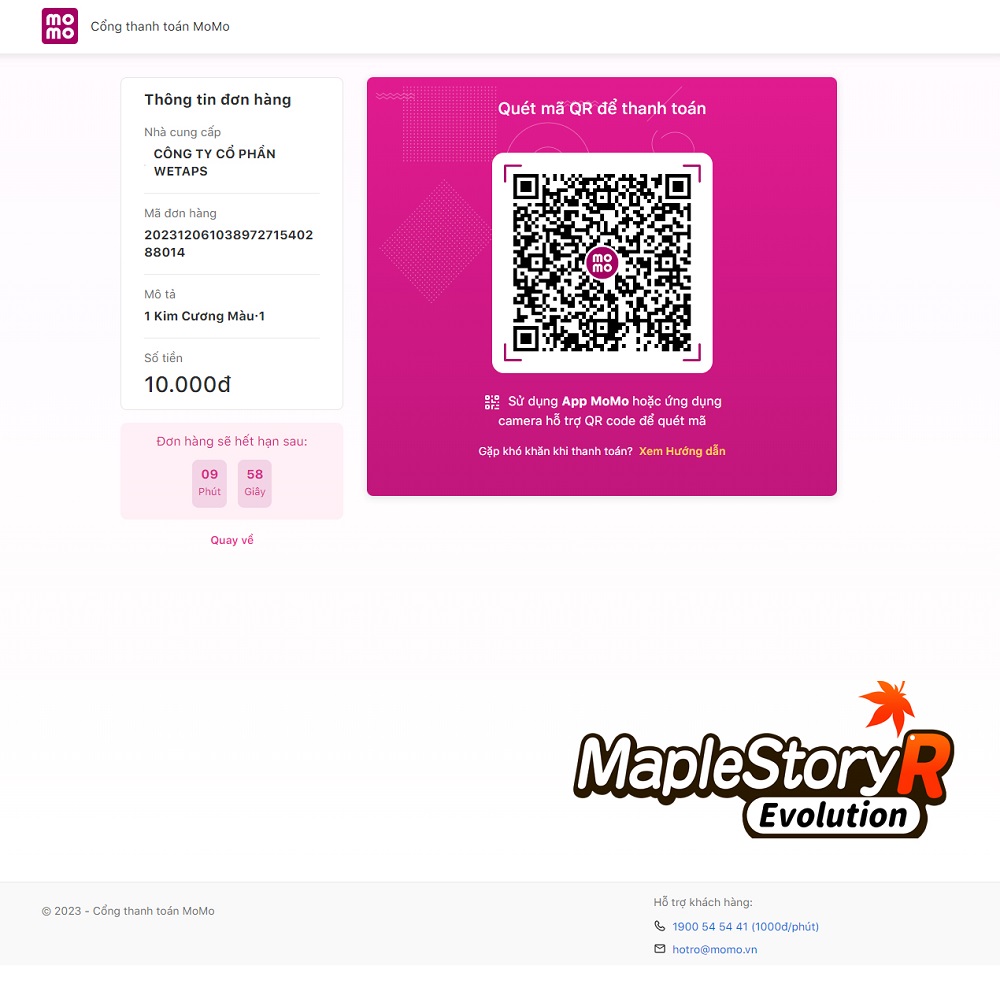 maplestoryrevolution-napgame-6 Hướng dẫn nạp game MapleStory R: Evolution dễ dàng và nhanh chóng maplestoryrevolution napgame 6