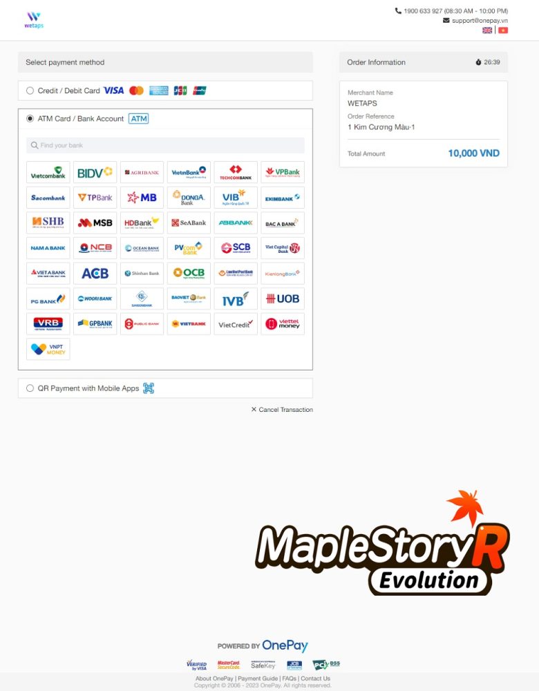 maplestoryrevolution-napgame-9 Hướng dẫn nạp game MapleStory R: Evolution dễ dàng và nhanh chóng maplestoryrevolution napgame 9