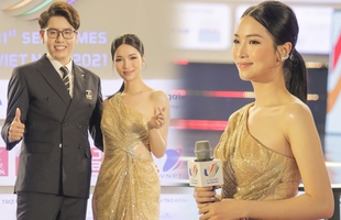 Nữ MC song ngữ xinh đẹp, cổ vũ hết mình cho tuyển Đột Kích Việt Nam tại SEA Games 31 mc 1653189778952624129182jpg