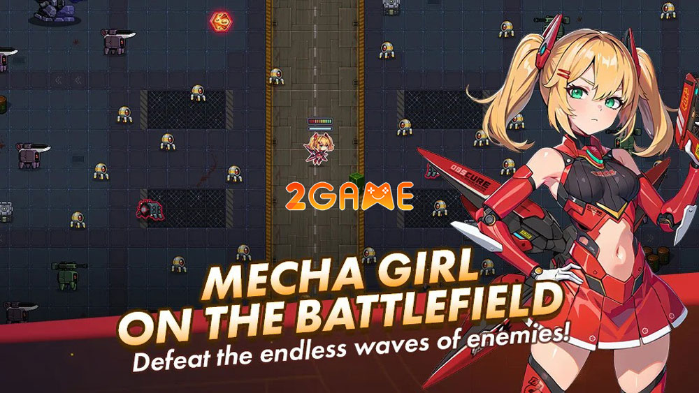 Bối cảnh của game roguelike Mecha Girls Survivor Bối cảnh của game roguelike Mecha Girls Survivor