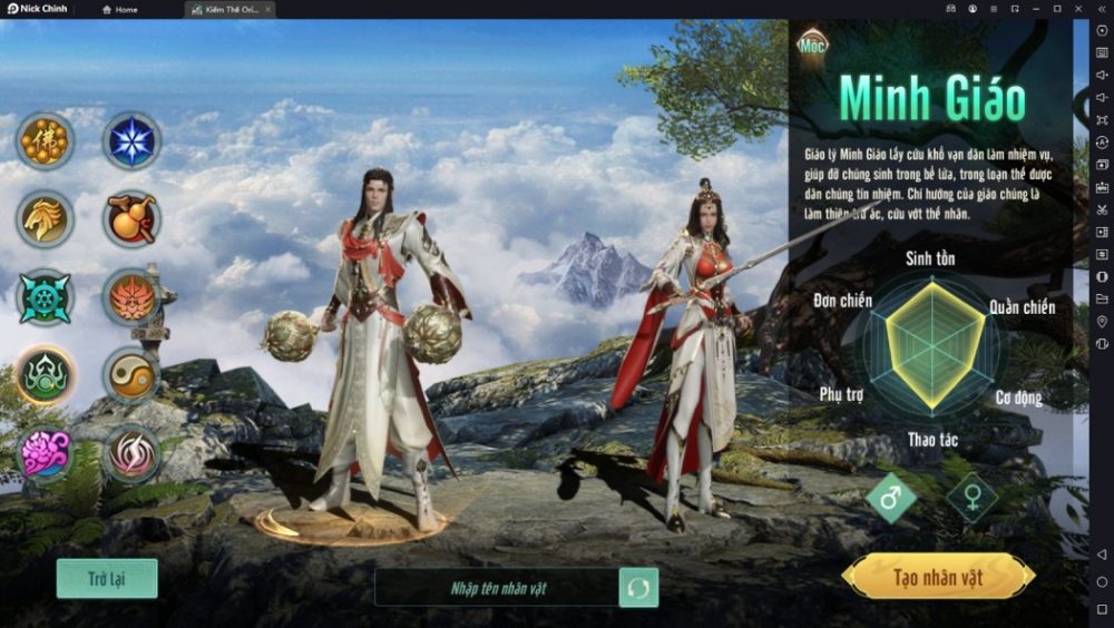 Kiếm Thế Origin: Cách tăng kỹ năng Minh Giáo Kiếm