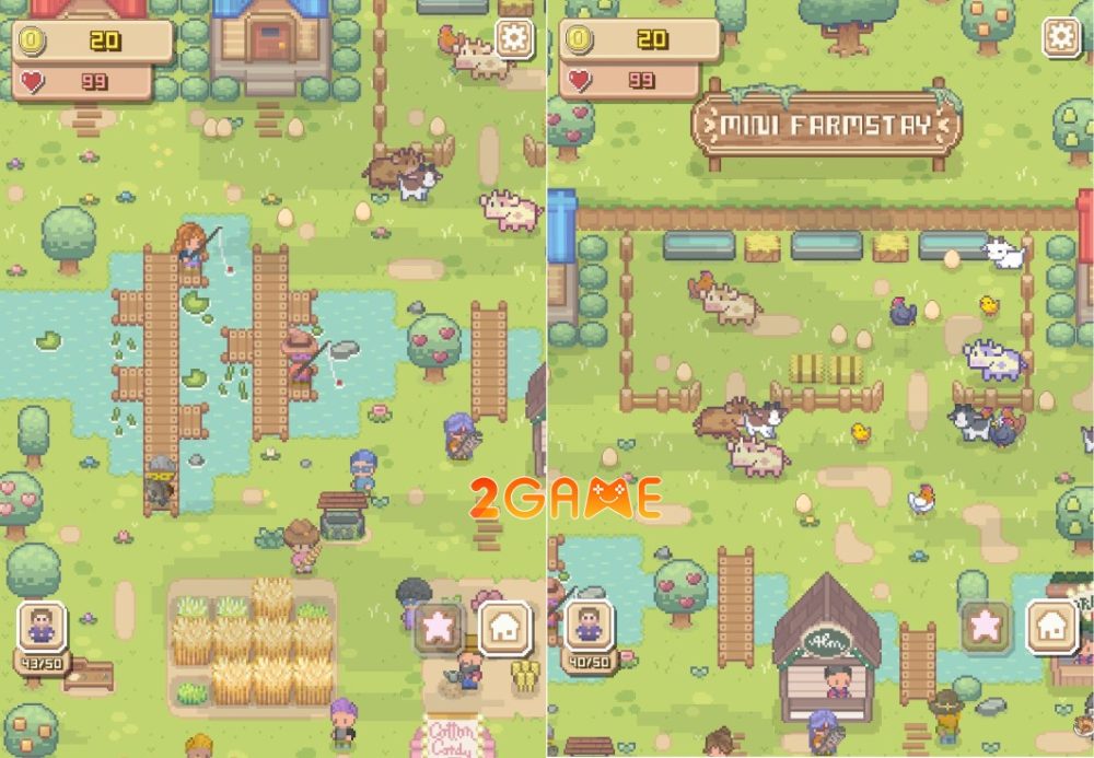 mini-farmstay-4 Khu vực câu cá và khu vực gia súc trong Mini Farmstay