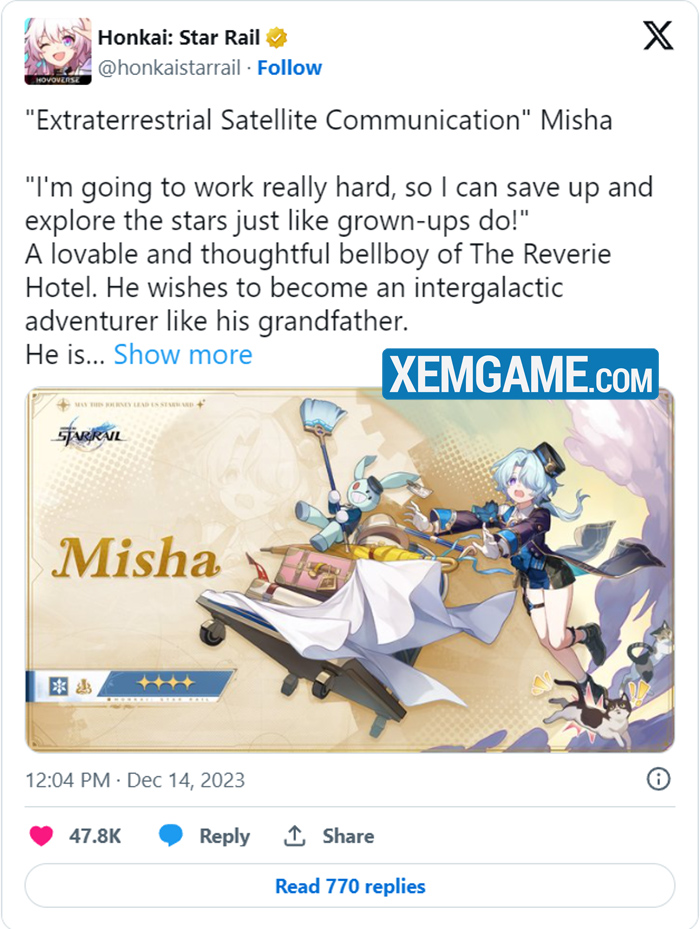 misha-honkai-star-rail Hé lộ kỹ năng của Misha trong Honkai: Star Rail – Hủy Diệt – Băng theo hướng sát thương hỗ trợ misha honkai star rail