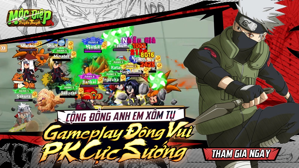 Độc bản game MMORPG Mộc Diệp Truyền Thuyết – Game hay nhất lấy cảm hứng từ series Naruto chính thức ra mắt mocdieptruyenthuyet duatop 1