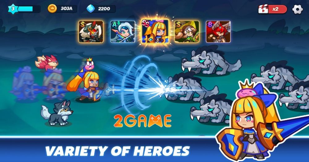 Tiêu diệt lũ quái vật trong game Monsters Clash: Idle RPG Games monsters clash 1