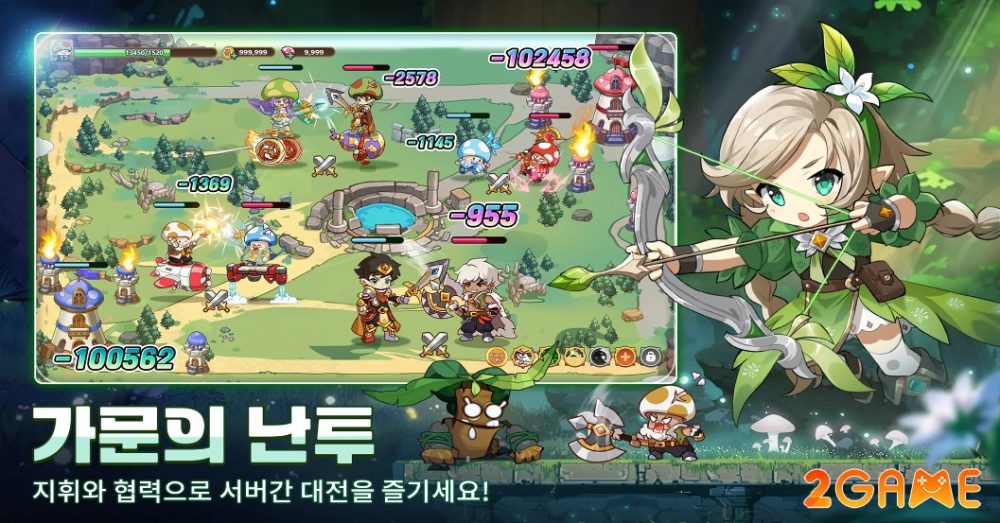 mushroom-warrior-5 Tham gia vào các cuộc chiến quy mô lớn trong game Mushroom Warrior
