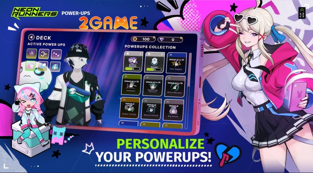 Neon Runners – Game chạy đua theo phong cách màn hình ngang mới lạ neon runners 3