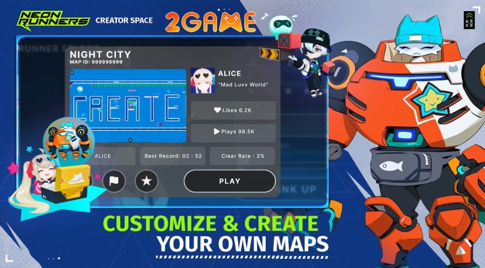 Neon Runners – Game chạy đua theo phong cách màn hình ngang mới lạ neon runners 5