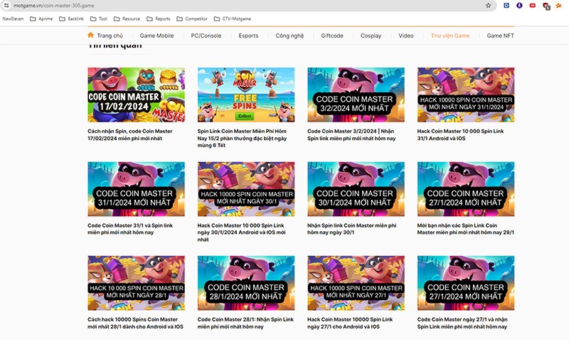Tổng hợp những cách hack Coin Master 10 000 Spin link, Vô hạn Spin và Coin mới nhất tháng 3/2024
