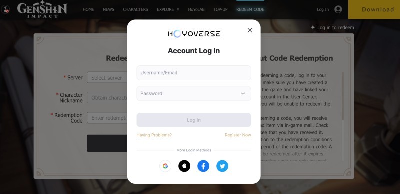 Cách nhập code Genshin Impact mới nhất 2024