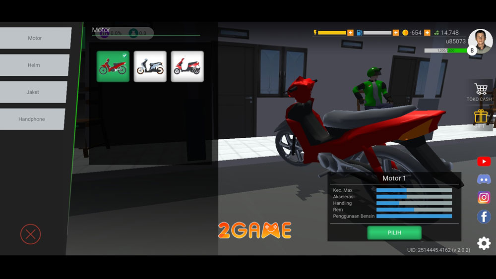 Khung cảnh trong game mô phỏng Ojol The Game Khung cảnh trong game mô phỏng Ojol The Game