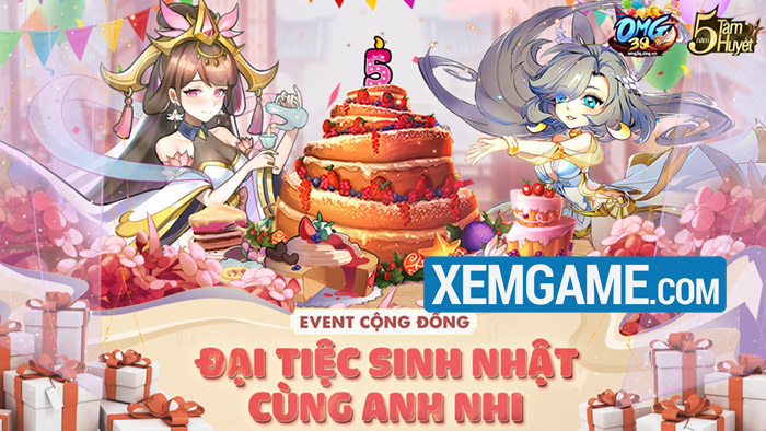 Đại tiệc sinh nhật 5 tuổi OMG 3Q VNG chính thức bắt đầu với hàng tấn quà khủng omg 3q mobile sinh nhat 5 tuoi 19 8 6