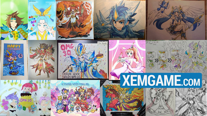 omg-3q-vng-2-1 Sinh nhật 6 tuổi OMG 3Q: Tung quà “khủng” tượng Lữ Linh Khởi mạ vàng 24K omg 3q vng 2 1