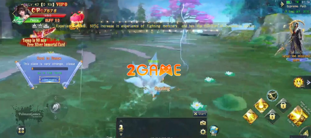 Khung cảnh trong game MMORPG Path of Fantasy Destiny