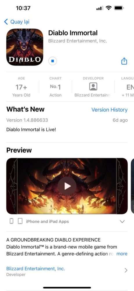 Nóng! Hướng dẫn tải Diablo Immortal bản MOBILE cực dễ: 100% thành công, ĐNÁ chưa mở server vẫn chơi được - Ảnh 7. Nóng! Hướng dẫn tải Diablo Immortal bản MOBILE cực dễ: 100% thành công, ĐNÁ chưa mở server vẫn chơi được - Ảnh 7.