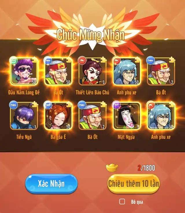 Bộc phát nhân phẩm 7 tướng SSR trong 1 lần roll, nam game thủ đòi NPH... giảm tỉ lệ ra tướng xịn khiến 10.000 anh em ngỡ ngàng và bật ngửa - Ảnh 2. Bộc phát nhân phẩm 7 tướng SSR trong 1 lần roll, nam game thủ đòi NPH... giảm tỉ lệ ra tướng xịn khiến 10.000 anh em ngỡ ngàng và bật ngửa - Ảnh 2.