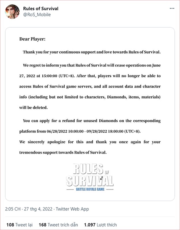 Rules of Survival đã đóng cửa vì hack, một siêu phẩm khác của VNG liệu có đang đếm ngược? - Ảnh 1.