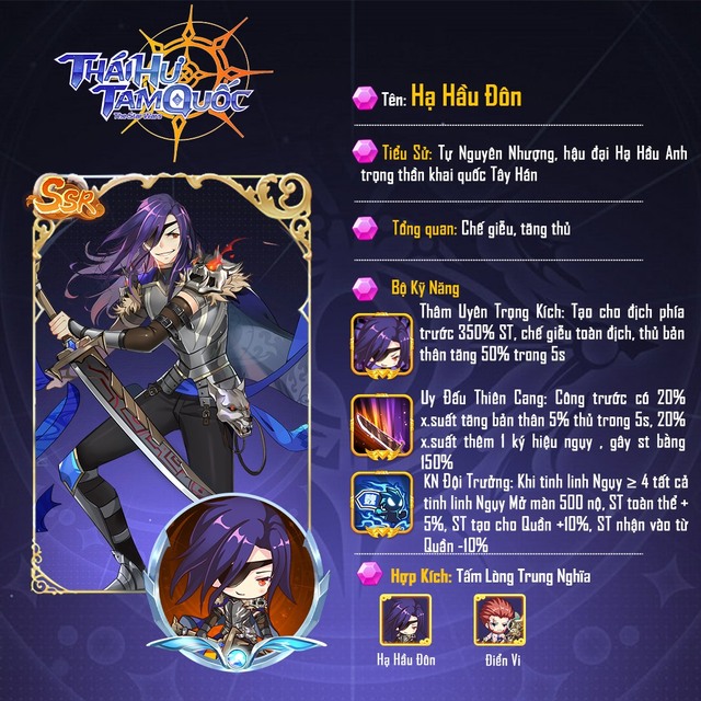 Cận cảnh tạo hình và chi tiết bộ kỹ năng dàn tướng mạnh nhất Thái Hư Tam Quốc - Tân binh chiến thuật sắp ra mắt 6/7 - Ảnh 8.