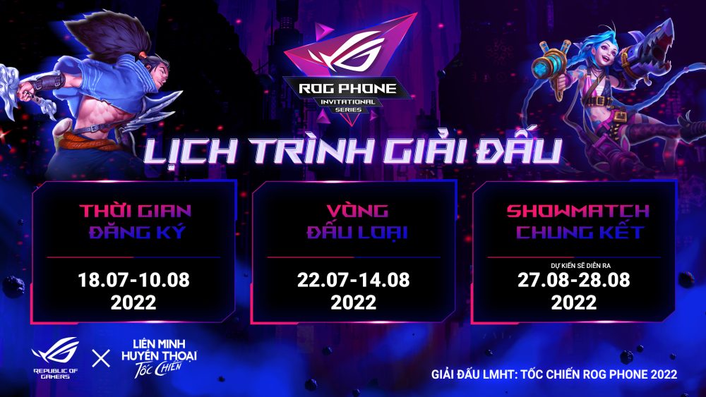 ASUS Republic of Gamers và VNG công bố giải đấu ROG Phone Invitational Series 2022 - Ảnh 2. ASUS Republic of Gamers và VNG công bố giải đấu ROG Phone Invitational Series 2022 - Ảnh 2.
